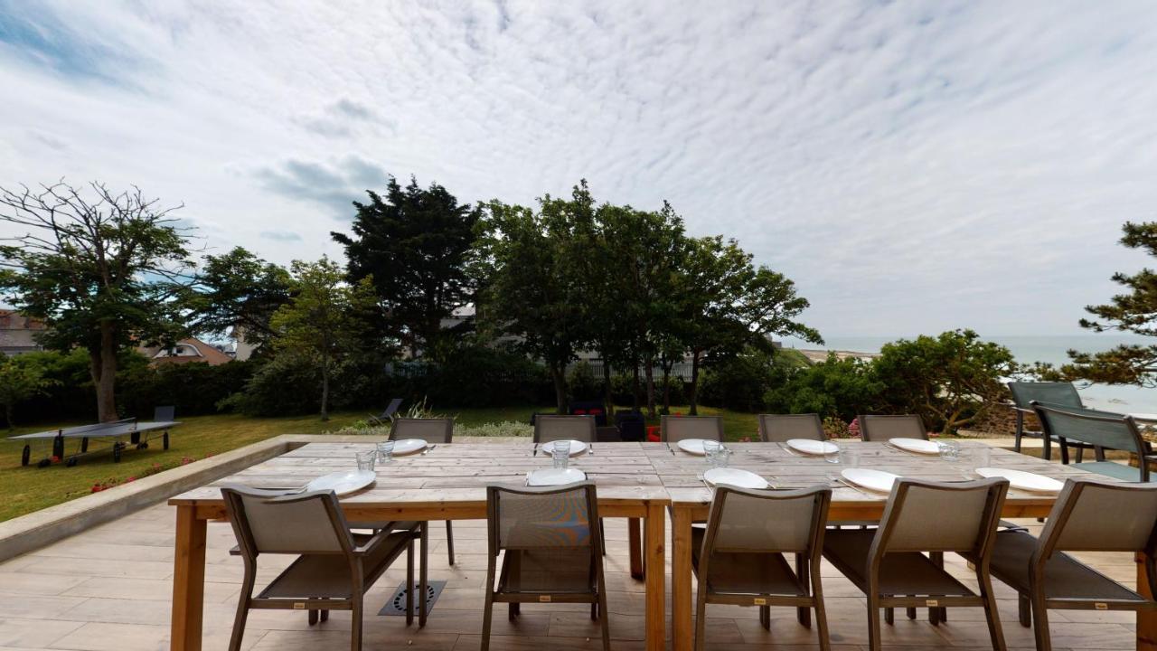 غرانفيل Les Roches Grises, Luxueuse Villa Face Mer, 4Etoiles, Spa Et Jardin Panoramique, Societe La Clef Decamp المظهر الخارجي الصورة